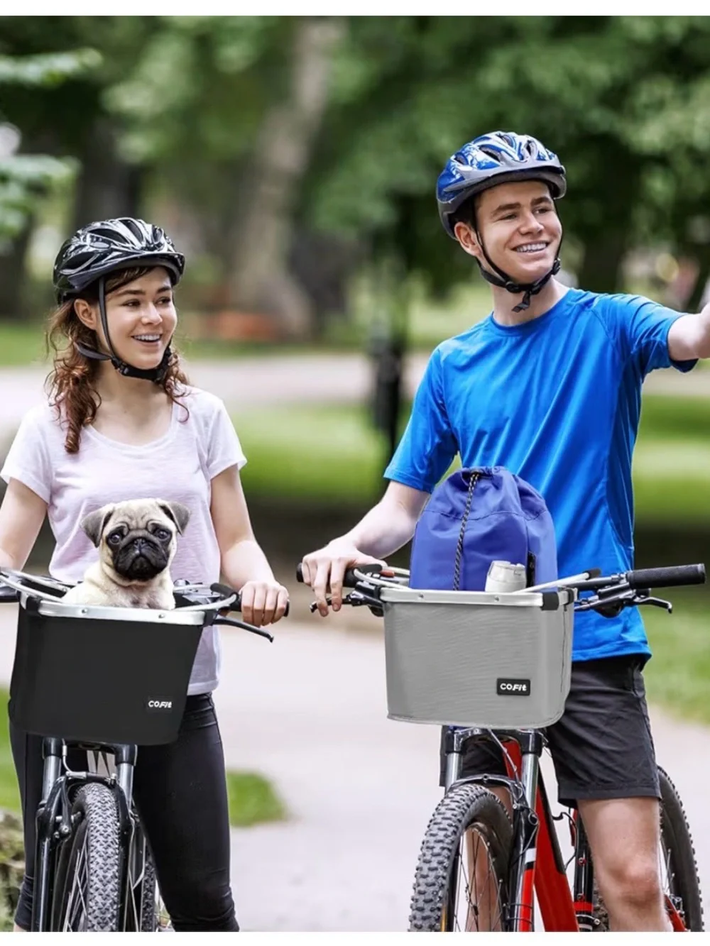 Front Bike Pet Basket - Secure Dog Carrier